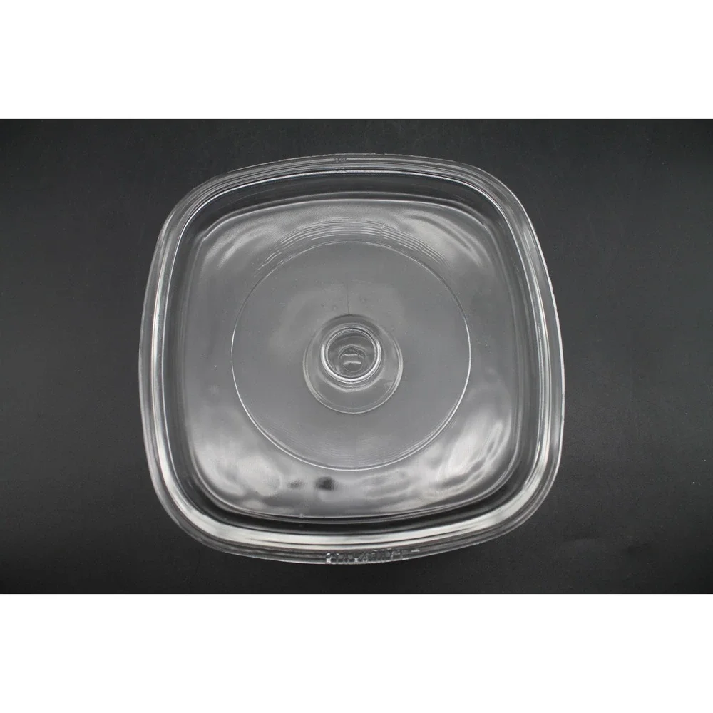 Vintage Corning Ware A-1-B 1 Liter Casserole Dish w Pyrex Lid Floral Basket